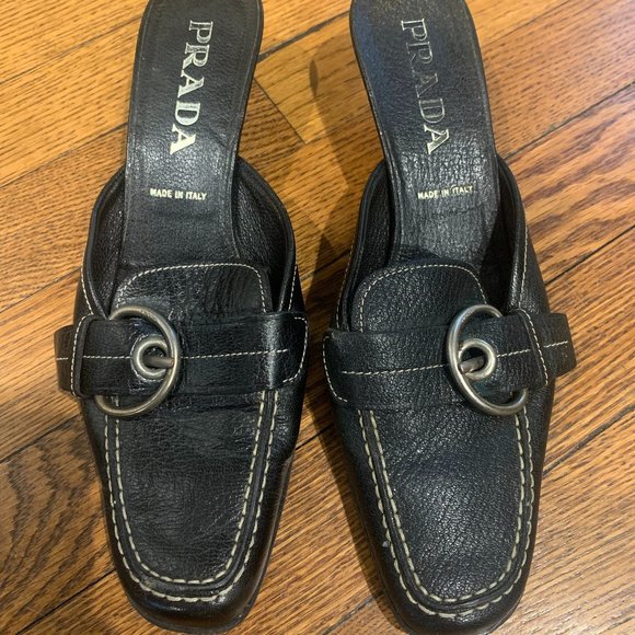 Prada Loafer Slides - Picture 1 of 3